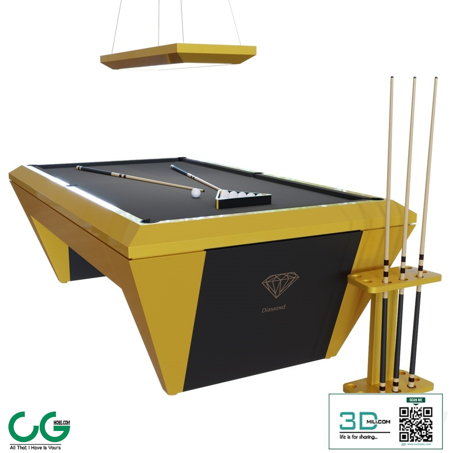 Diamond Modern American Pool Table - 9ft